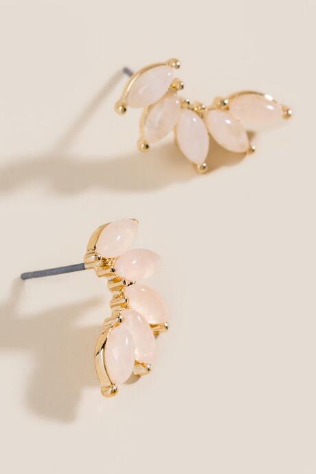 Francesca's Mandi Marquis Earring Crawler In Pink - Pale Pink