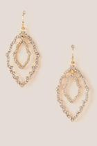 Francesca's Latoria Crystal Drop Earrings - Crystal