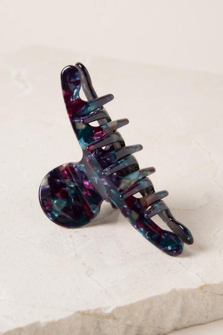 Francesca's Alessandra Marbled Claw In Purple - Purple
