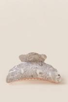 Francesca's Georgiana Marble Rose Gold Claw - Gray