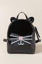Francesca's Viveka Cat Backpack - Black