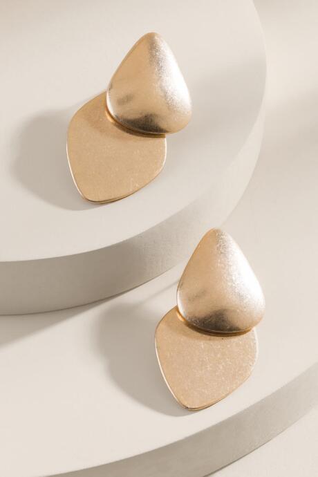 Francesca's Gianna Hinged Triangle Earrings - Gold