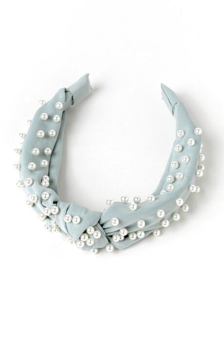 Francesca's Valerie Mint Pearl Headband - Mint