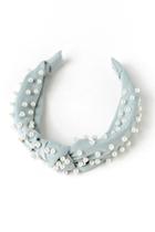 Francesca's Valerie Mint Pearl Headband - Mint