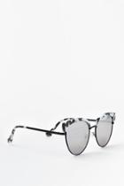 Francesca's Catalina Cat-eye Sunglasses - Black