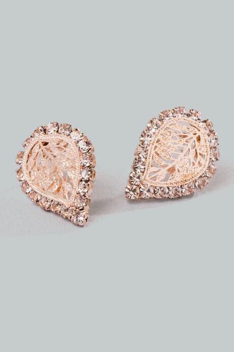 Francesca's Lyla Leaf Stud Earring - Gold