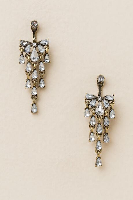 Francesca's Arella Crystal Chandelier Earring - Crystal
