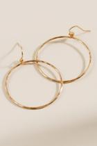Francesca's Enzley Round Hoops - Gold
