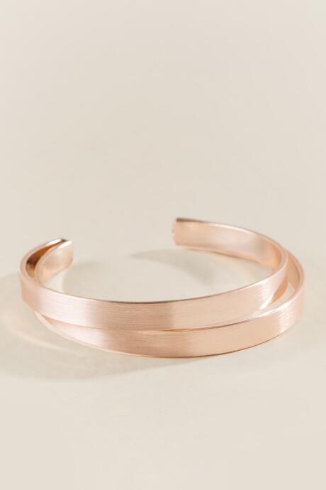 Francesca's Ainsley Rose Gold Cuff - Rose/gold