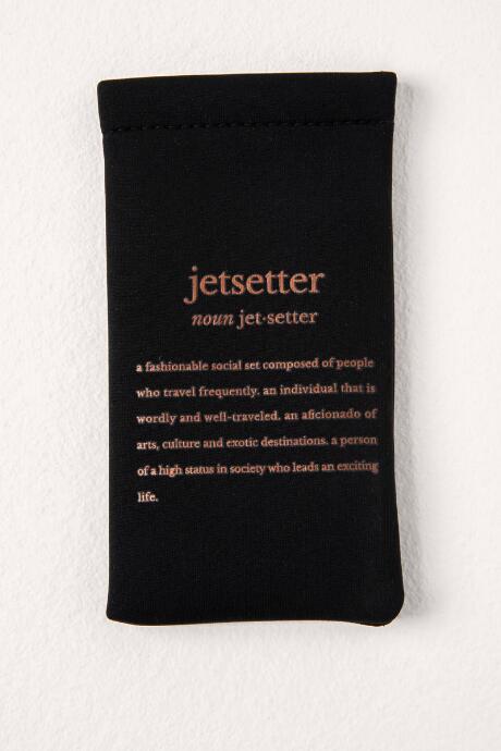 Francesca's Jetsetter Sunglasses Case - Black