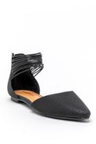 Francesca Inchess Rampage Pretty Multi Strap Flats - Black