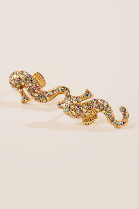 Francesca's Seahorse Earrings - Iridescent