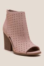 Francesca Inchess Vali Studded Peep Toe Shootie - Blush