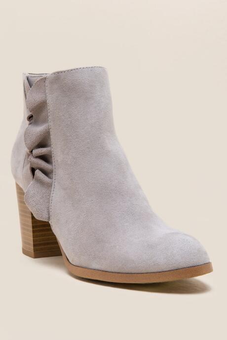 Fergalicious Cashen Ruffle Ankle Boot - Beige