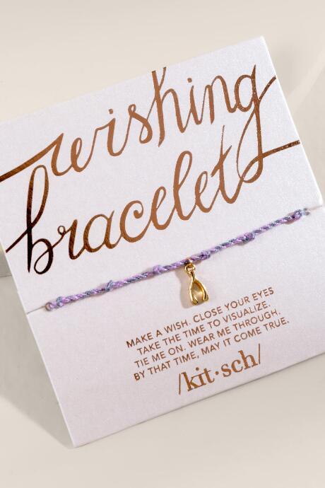 Francesca Inchess Kitsch Wishing Bracelet - Purple