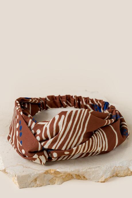 Francesca's Stella Turban Headband - Brown