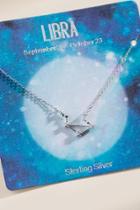 Francesca's Libra Sterling Silver Zodiac Necklace - Silver