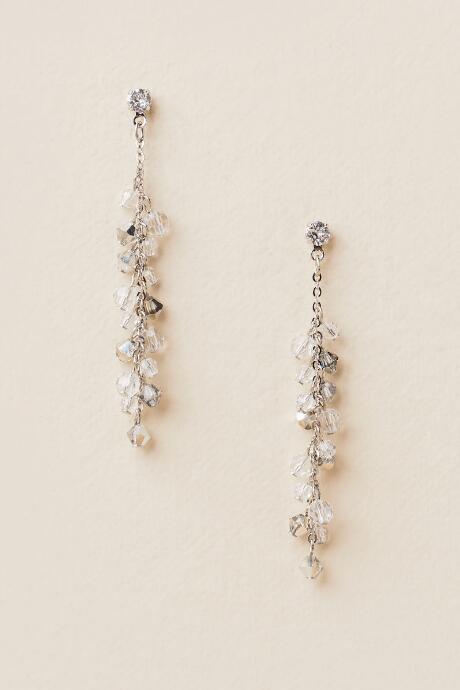 Francesca's Curated Collection Linear Earring In Silver - Silver