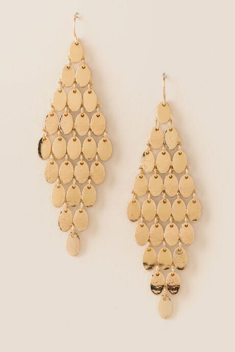 Francesca's Isabelle Kite Chandelier Earring - Gold
