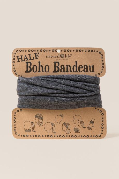 Francesca's Half Boho Bandeau By Natural Life In Dark Gray - Dark Grey
