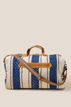 Francesca's Sheri Striped Weekender Bag - Navy