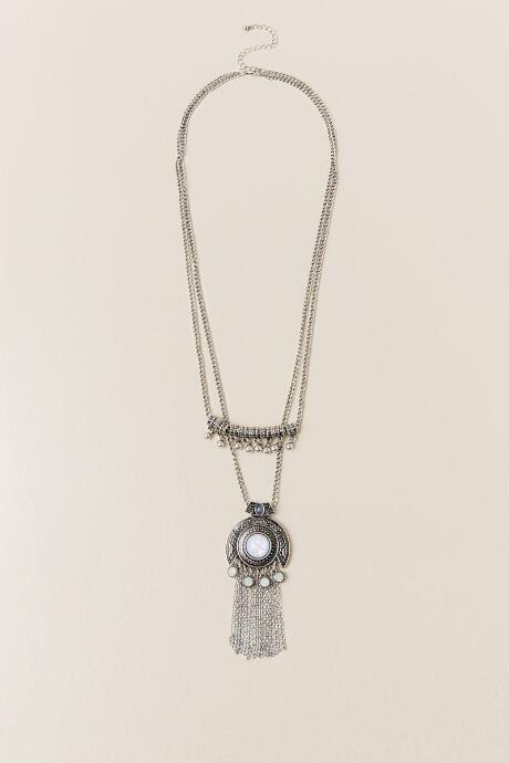Francesca Inchess Marley Opal Fringe Pendant - Silver