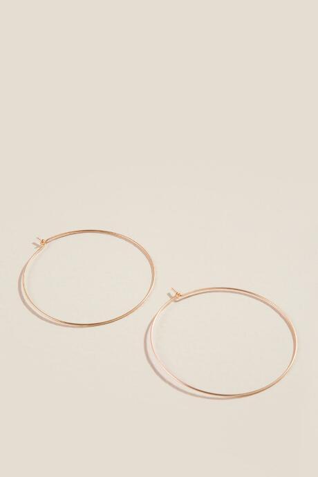 Francesca Inchess Arianna Large Wire Hoops - Gold