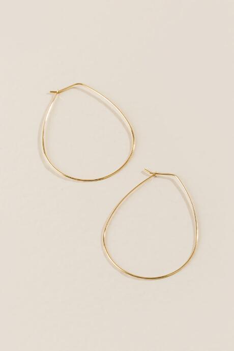 Francesca's Carlena Large Hoop Earring - Gold