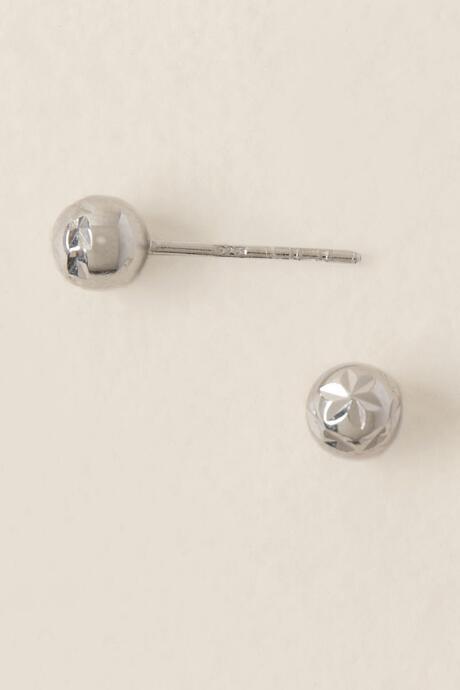 Francesca's Hillary Ball Stud Earring - Silver