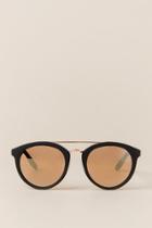 Francesca's Bridget Aviator Sunglasses - Burgundy