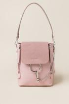 Francesca's Hazel Circle & Chain Mini Flap Convertible Backpack - Blush