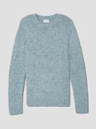 Frank + Oak Flecked Multi-colour Yarn Sweater In Blue