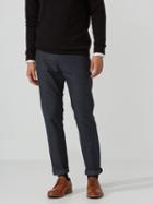 Frank + Oak The Becket Stretch-twill Chino In Flecked Navy