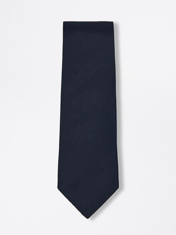 Frank + Oak Grossgrain Silk Tie In Navy