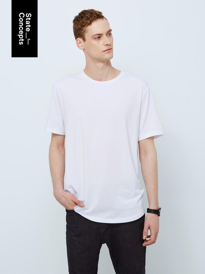 Frank + Oak Sc Drirelease Loose Fit T-shirt In Bright White