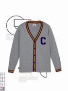 Frank + Oak Cleveland Cavaliers Varsity Cardigan In Grey