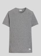 Frank + Oak Loose Fit Drirelease Linen Crewneck T-shirt In Grey Melange