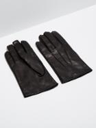 Frank + Oak Lambskin Gloves In Black