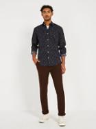 Frank + Oak The Andover Stretch Dress Slim Fit Shirt - Blue Grey