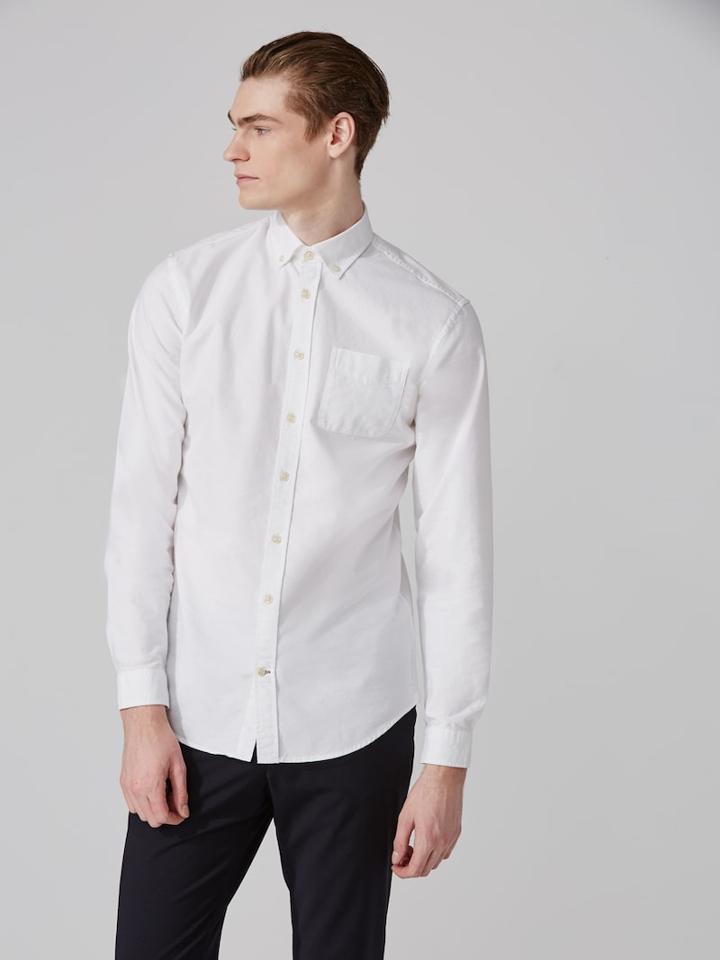 Frank + Oak The Jasper Oxford Shirt In White