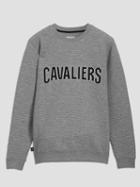 Frank + Oak Cleveland Cavaliers Ottoman-knit Crewneck In Grey