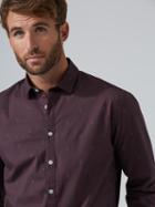 Frank + Oak The Andover Dynamic Stretch Dress Shirt In Plum