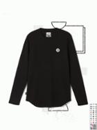 Frank + Oak Toronto Raptors L/s Waffle-knit Crewneck In True Black