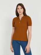 Frank + Oak Short-sleeved Sweater Polo - Golden Brown