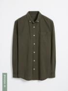 Frank + Oak Classic Slub Good Cotton Shirt - Green