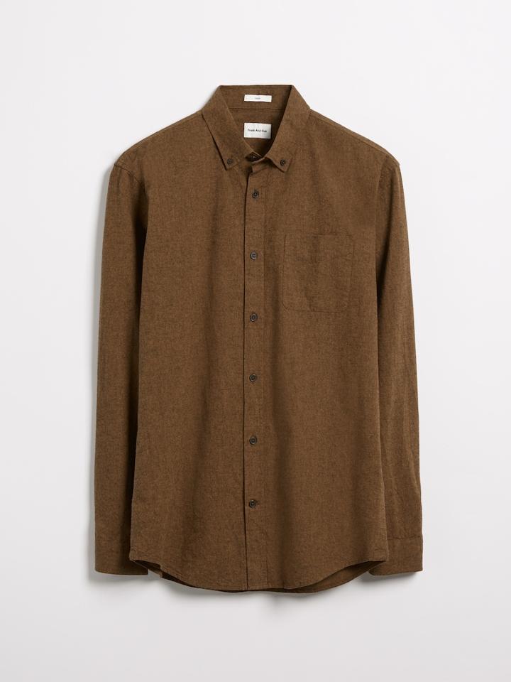 Frank + Oak The Odessa Chambray Shirt In Ginger
