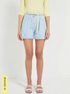 Frank + Oak Atelier Collection: Good Cotton Denim Shorts In Bleached Blue
