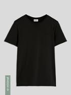 Frank + Oak Organic Cotton Pocket T-shirt In Black