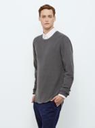 Frank + Oak State Concepts Merino-wool-blend Sweater In Grey