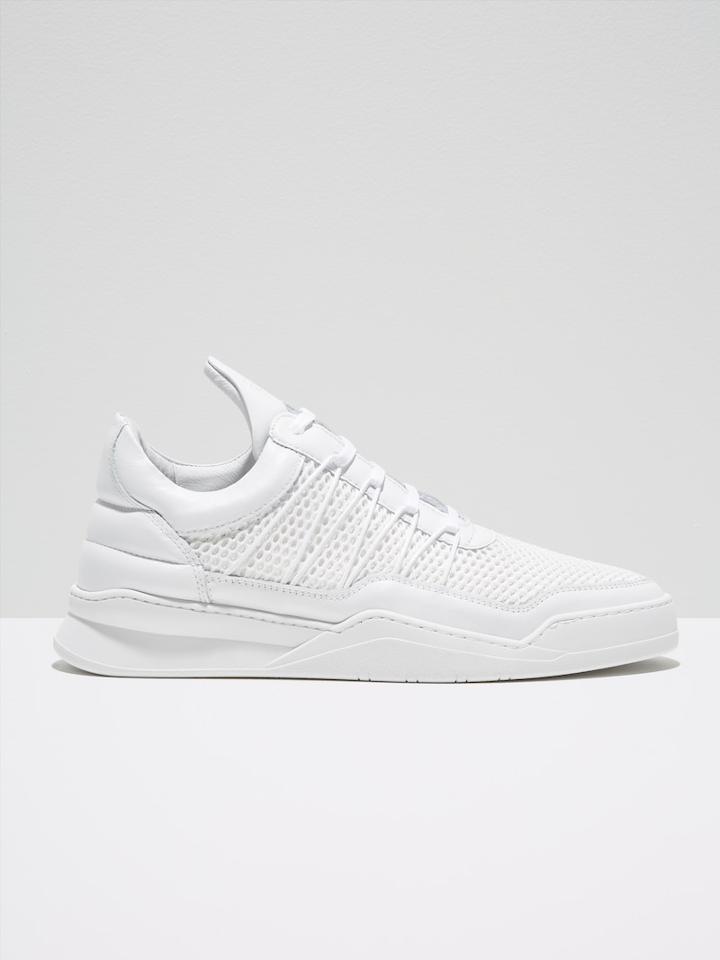 Frank + Oak Filling Pieces Low Top Cane Ghost In White